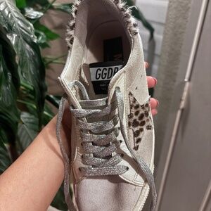 Golden Goose Sneakers - Grey Suede & Pony Hair Star